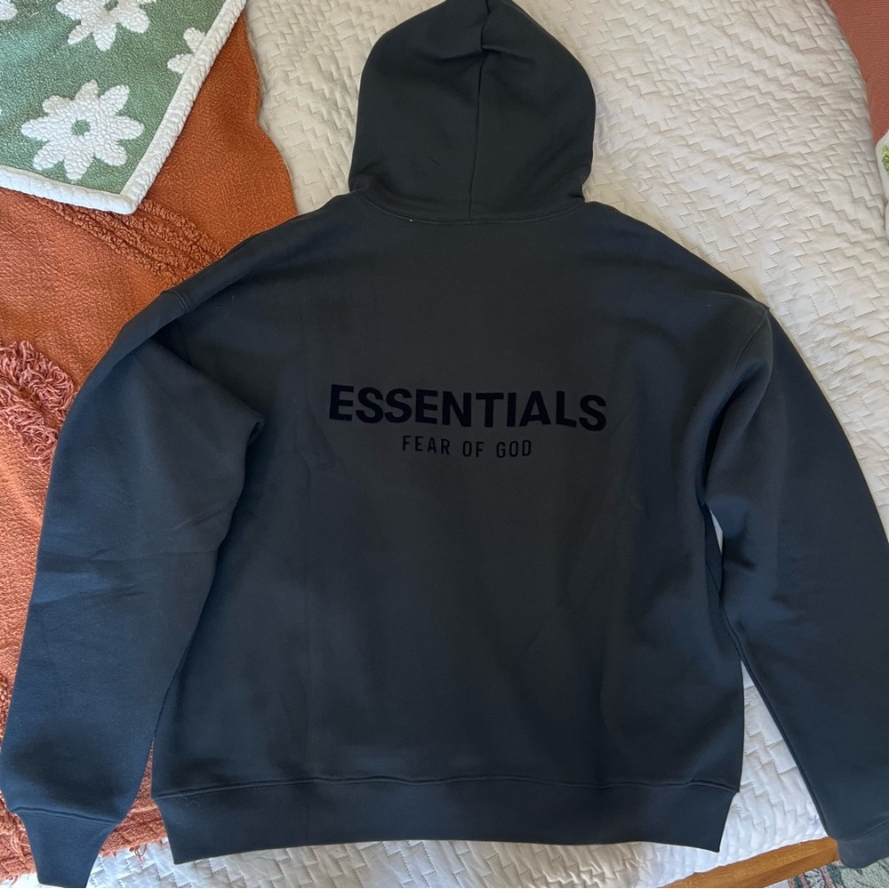 NWT Essentials Fear of God Black Hoodie - S
